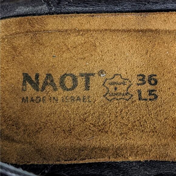 Naot Shoes Dashing Women EU 36 Blue Black Heels Mary Jane Hook and Loop Strap - Picture 2 of 16